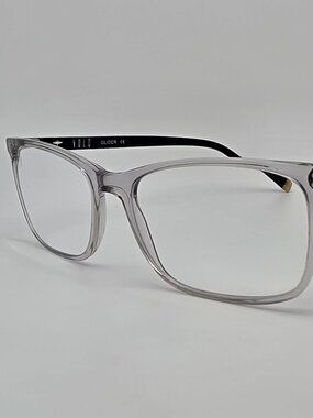 Volo Glider Crystal Clear Black XL Aviation Eyeglasses Frame 58-18-150